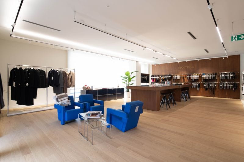INCOGA ejecuta el nuevo showroom y oficinas de la exclusiva firma textil italiana MANTECO en A Coruña